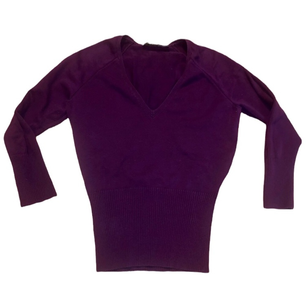 The Limited lightweight plum v-neck sweater, Small